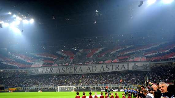 Fotonotizia - Inter-Milan, coreografie da brividi prima del derby