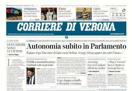 Corriere di Verona: "Hellas, per Pazzini il Parma offre maxi-scambio"