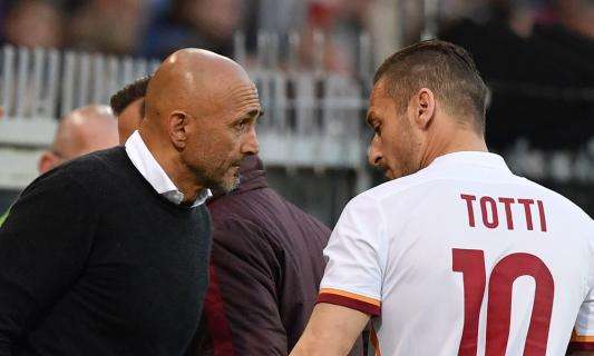 Roma, Spalletti su Totti: "A volte faccio scelte che lo penalizzano"
