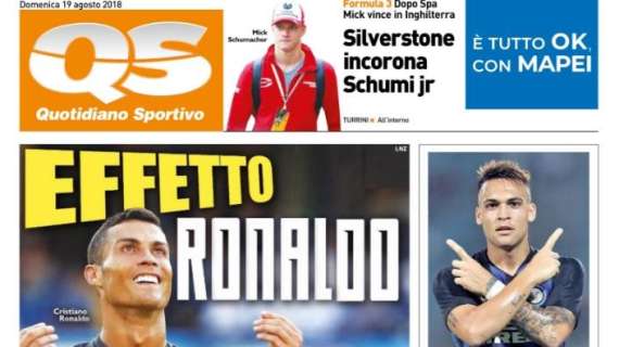 Juventus, l'apertura del QS: "Effetto Ronaldo"