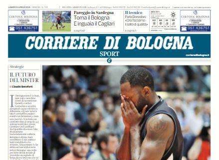 Il Corriere di Bologna e il pareggio di Cagliari: "Su la testa"