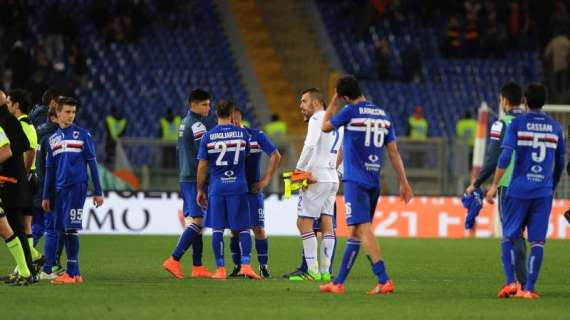 Sampdoria, fuori dai convocati Palombo e Amuzie: in 23 a Pescara