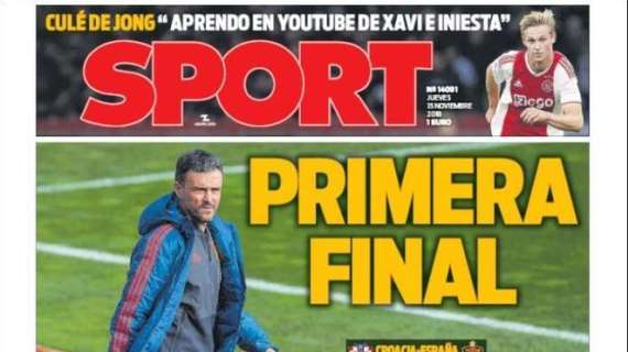 Sport titola su Croazia-Spagna: "Prima finale"
