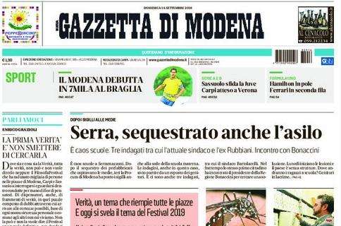 Gazzetta di Modena: "Sassuolo sfida la Juve"