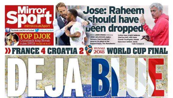 Francia campione, il Mirror esalta anche Pogba: "Deja Blue"