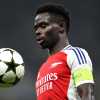 Arsenal, Saka abandona Selhurst Park en muletas