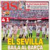 As: "El Sevilla baila al Barça"