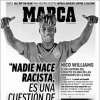 Nico Williams en Marca: "Nadie nace racista, es una cuestión de educación"
