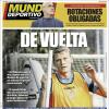 Mundo Deportivo, Ed.Guipúzcoa: "De vuelta"