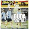 Mundo Deportivo, Ed. Vizcaya: "Duda central"