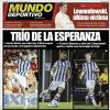 Mundo Deportivo, Ed.Guipúzcoa: "Trío de la esperanza"