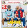 As: "Lamine, hola y adiós"