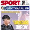 Sport: "Gracias, Barça"