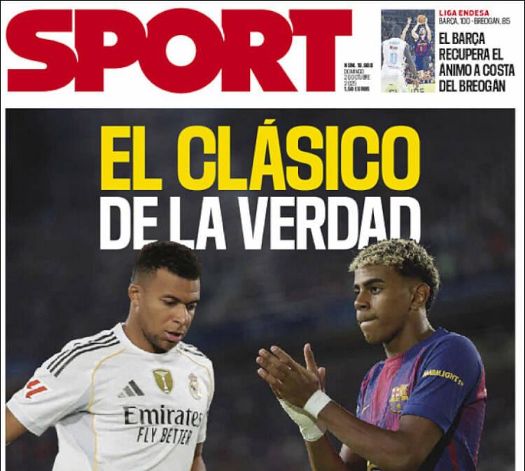 Sport: "El Clásico de la verdad"