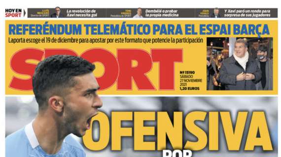 Sport: "Ofensiva por Ferran Torres"