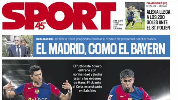 Sport: "Con Lewy, sin Lamine"