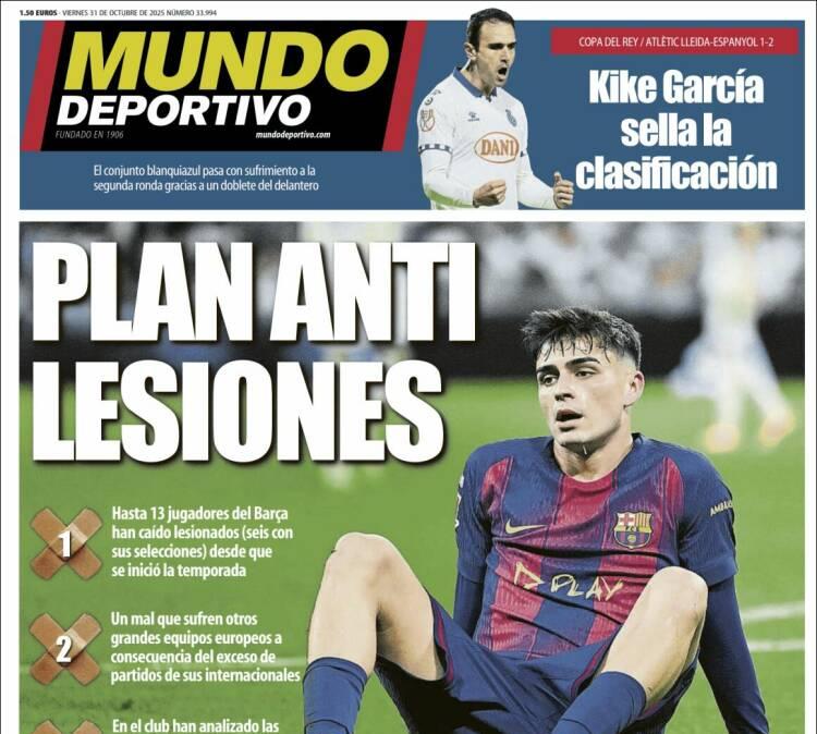 Mundo Deportivo: "Plan anti lesiones"