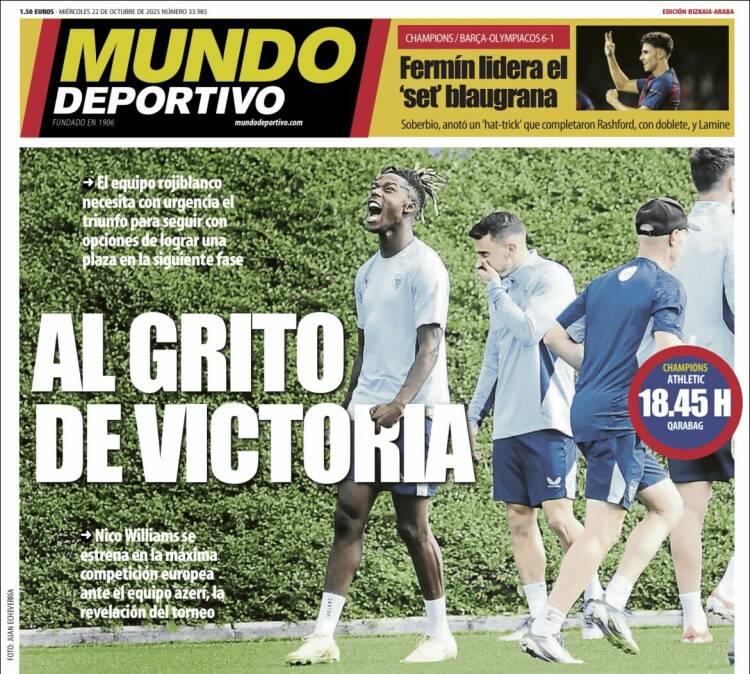 Mundo Deportivo, Ed. Vizcaya: "Al grito de victoria"