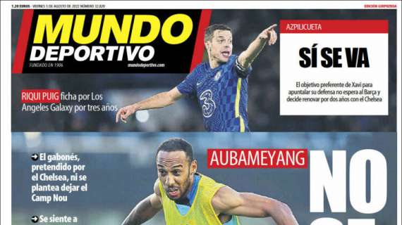 Mundo Deportivo: "Aubameyang no se va"