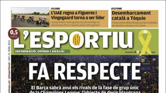 L'Esportiu: "Da respeto"