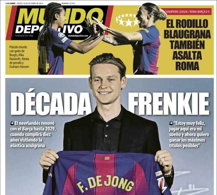 Mundo Deportivo: "Década Frenkie"