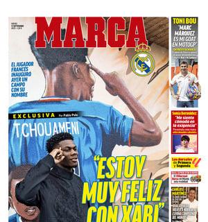 Tchouaméni en Marca: "Estoy muy feliz con Xabi"