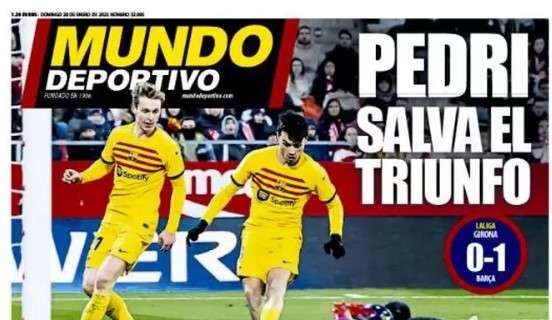 Mundo Deportivo: "Pedri salva el triunfo"