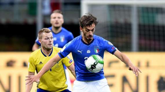 Descanso: Italia - Suecia 0-0