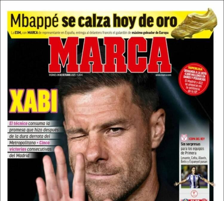 Marca: "Xabi cumple su profecía"