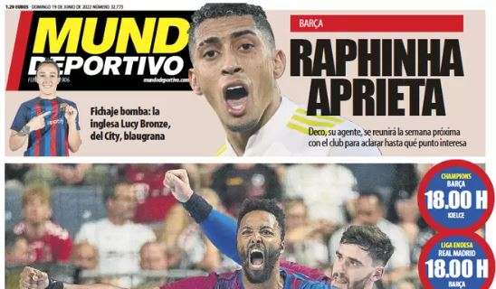 Mundo Deportivo: "Raphinha aprieta"
