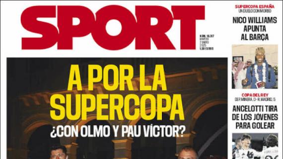 Sport: "A por la Supercopa, ¿con Olmo y Pau Víctor?"