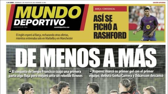 Mundo Deportivo, Ed.Guipúzcoa: "De menos a más"
