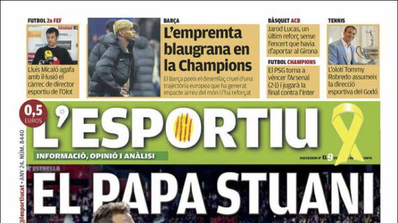 L'Esportiu, Ed.Girona: "El papa Stuani"