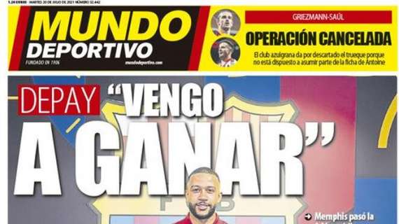 Mundo Deportivo, Depay: "Vengo a ganar"