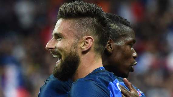 Francia, confirmada la baja de Giroud para Alemania