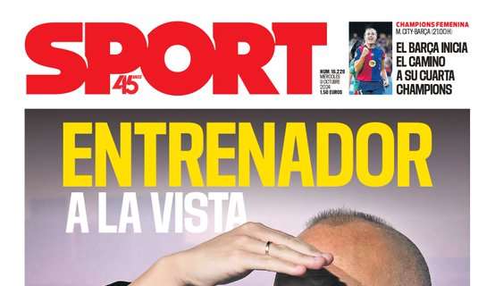 Sport: "Entrenador a la vista"