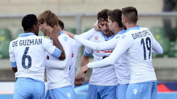 El Nápoles logra un valioso empate ante la Lazio (1-1) en la ida de las semifinales de Copa