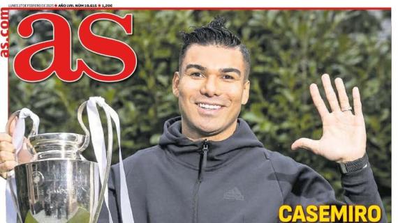 Casemiro en As: "El Bernabéu hará el resto"