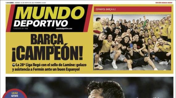 Mundo Deportivo, Ed.Vizcaya: "Abrazo de Champions"