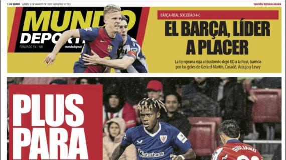 Mundo Deportivo, Ed. Vizcaya: "Plus para Roma"