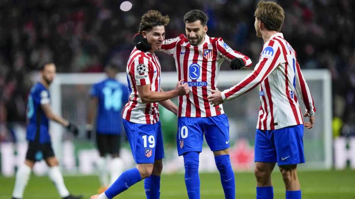 El Inter FC, castigado sobre la bocina: Giménez, al 93', da el 2-1 al Atlético de Madrid