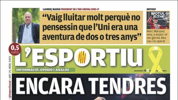 L'Esportiu, Ed.Girona: "Todavía tiernos"