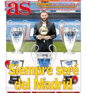 As, Benzema: "Siempre seré del Madrid"