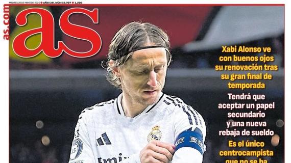 As: "Modric, más cerca de seguir"