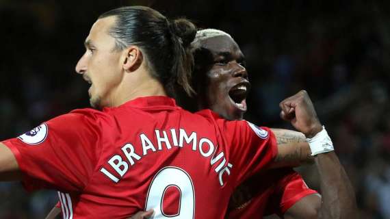 Premier League, el Manchester United vence en el día de Pogba e Ibrahimovic