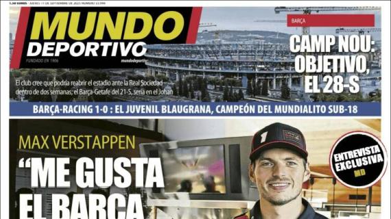 Verstappen en Mundo Deportivo: "Me gusta el Barça de Flick"
