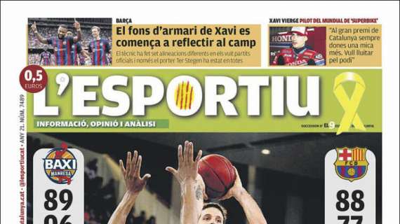 L'Esportiu: "El fondo de armario de Xavi se empieza a reflejar en el campo"