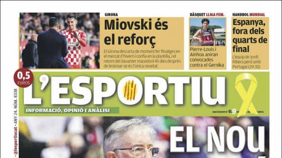 L'Esportiu, Ed.Girona: "Miovski es el refuerzo"