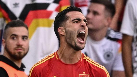 Descanso: España - Francia 2-0