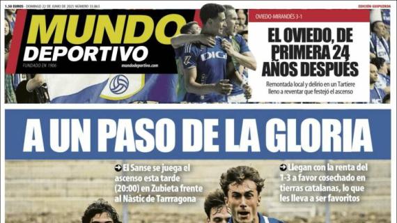 Mundo Deportivo, Ed.Guipúzcoa: "A un paso de la gloria"